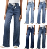 50% off Jeans for Women UK Straight Wide Leg High Waisted