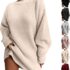 Winter Jackets For Women Uk Thick Warm Teddy Fleece Jacket Women Fashion Turndown Collar Fuzzy Fleece Coat Long Sleeve Button Down Long Winter Coat Soft Comfortable Ladies Chunky Cardigans
