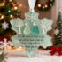 Christmas Snowflake-Shaped Sea Glass Thank You Keepsake