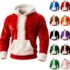 Mens Christmas Jumpers Uk, Funny Xmas Novelty Sweatshirt Outdoor Casual Standing Collar Pullover Half Zipper Christmas Print Hoodie Quarter Zip Jumper Holiday Leisure Party Outfits
