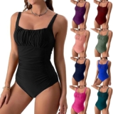 50% off Women’s One Piece Swimming Costume Casual Tummy Control Swimwear Bathing Suits