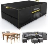 Zenmos Garden Furniture Covers Outdoor Waterproof with Air Vent, 180*120*74cm