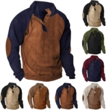 50% OFF Corduroy Pullover for Men Jumper