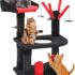 DWVO Gothic Cat Tree with Coffin Bed