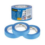 53% OFF ScotchBlue Multi-Surface Premium Masking Tape, Pack of 3, 24 mm x 41 m, Scotch Adhesive Blue Painters Tape, For Painting and Decorating, Indoor & Outdoor, Sticks Well, 70% PEFC
