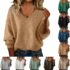 Ladies Jumpers Cardigans for Women UK Casual V Neck Sweaters Spring Autumn Winter Long Sleeve Knitted Jumpers