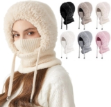 50% off KUIH 3 in 1 Beanie Hats for Women, Winter Warm Knitted Hats for Women