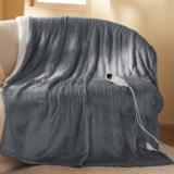 Bedsure Electric Blanket Heated Throw – 6 Heat Levels & 10 Timer Settings